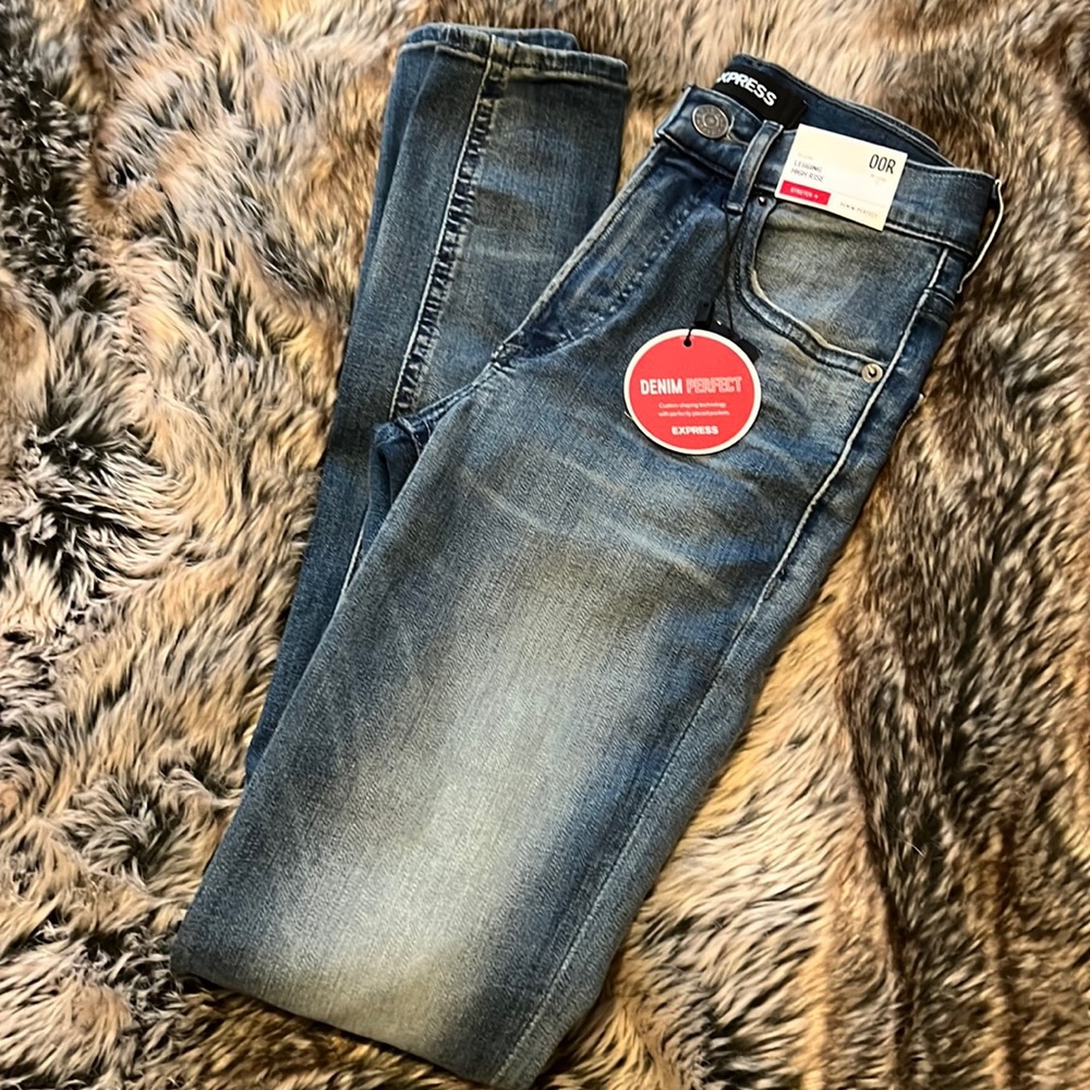 NWT Express legging high rise stretch plus jeans